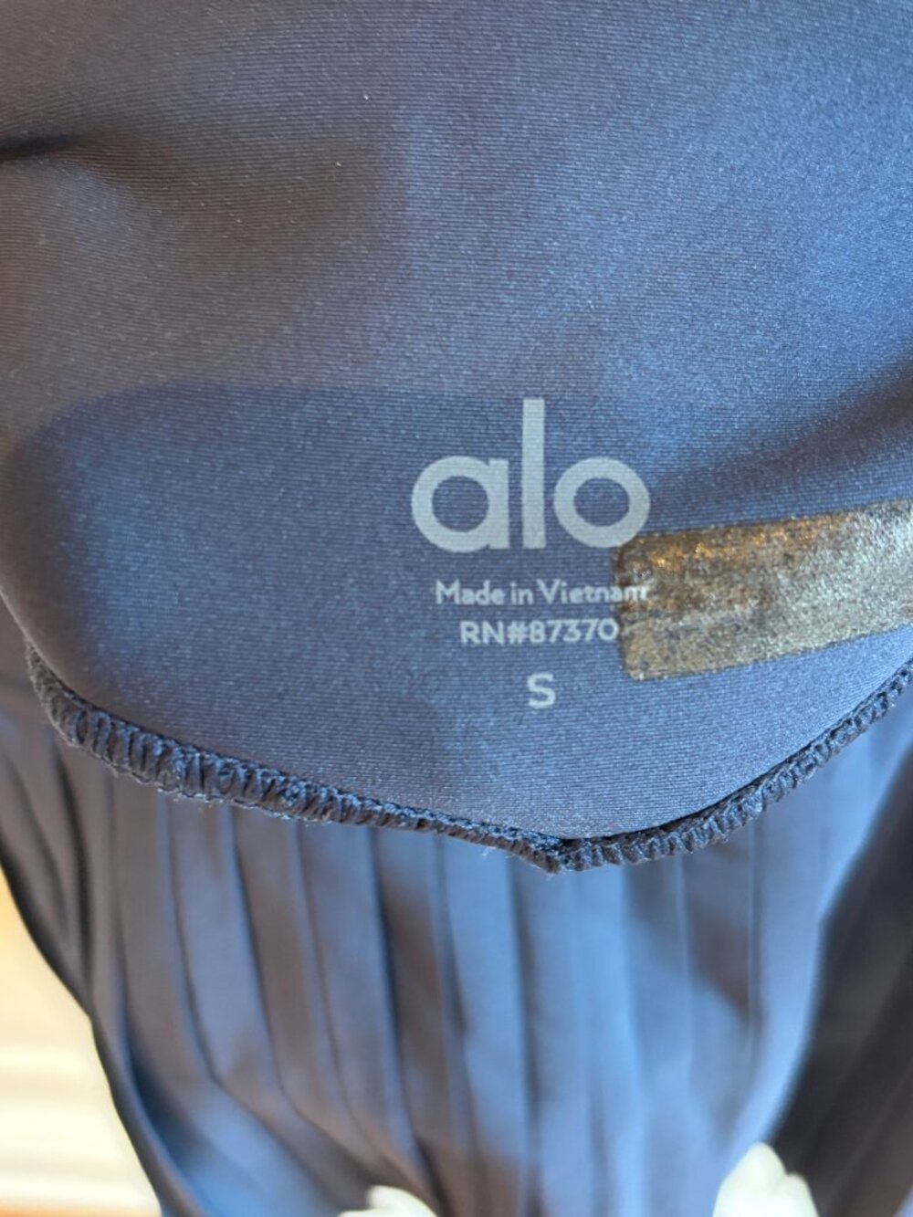 Alo Yoga Grand Slam Tennis Skirt - Size Small - NAVY - Picture 3 of 3
